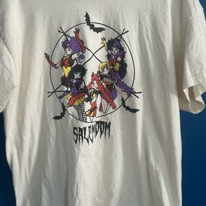 White Graphic Tee with Sailor Moon Characters